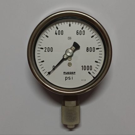 گیج فشار صفحه 10سانت 0 تا 1000psi روگر (Rueger)