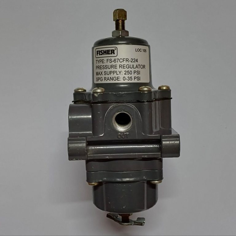 رگلاتور فشار Fisher مدل 67CFR-224 برای سیستم هوای ابزار دقیق