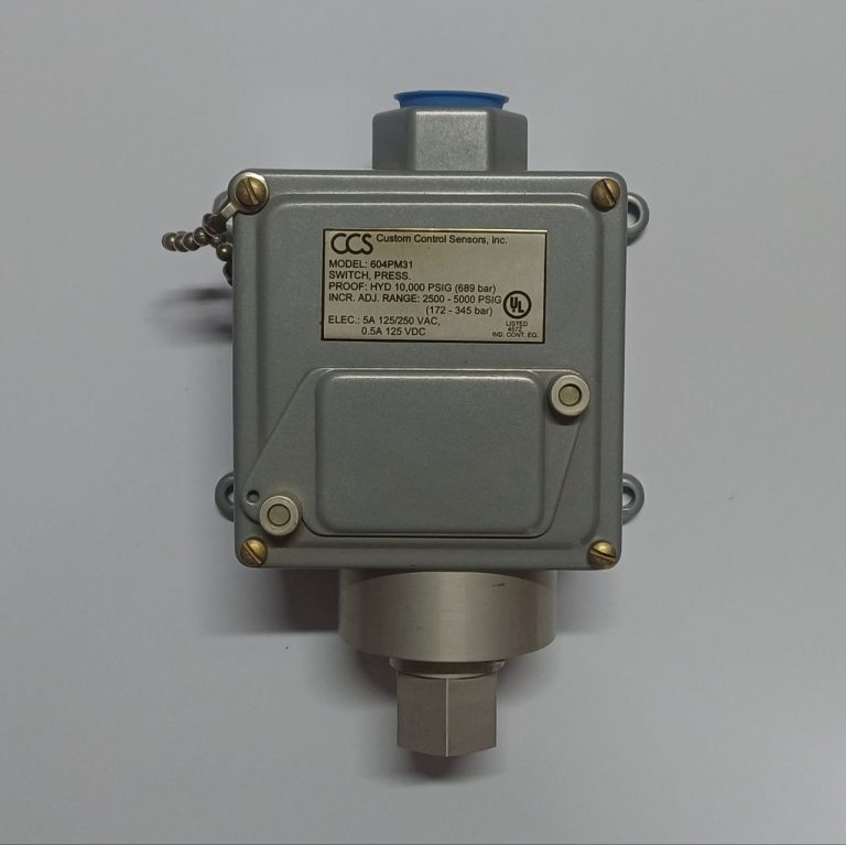 سوییچ فشار CCS مدل 604PM31 برای کنترل فشار بالا در سیستم‌های صنعتی