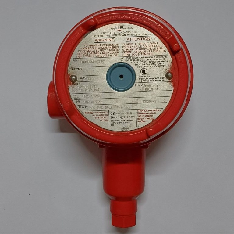 سوییچ فشار UE مدل J120-361 با رنج 20 تا 300 PSI