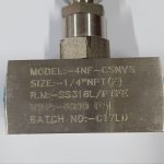 شیر سوزنی Comfit مدل 4NF-CSNVS استیل 316L با اتصال 1/4 اینچ NPT
