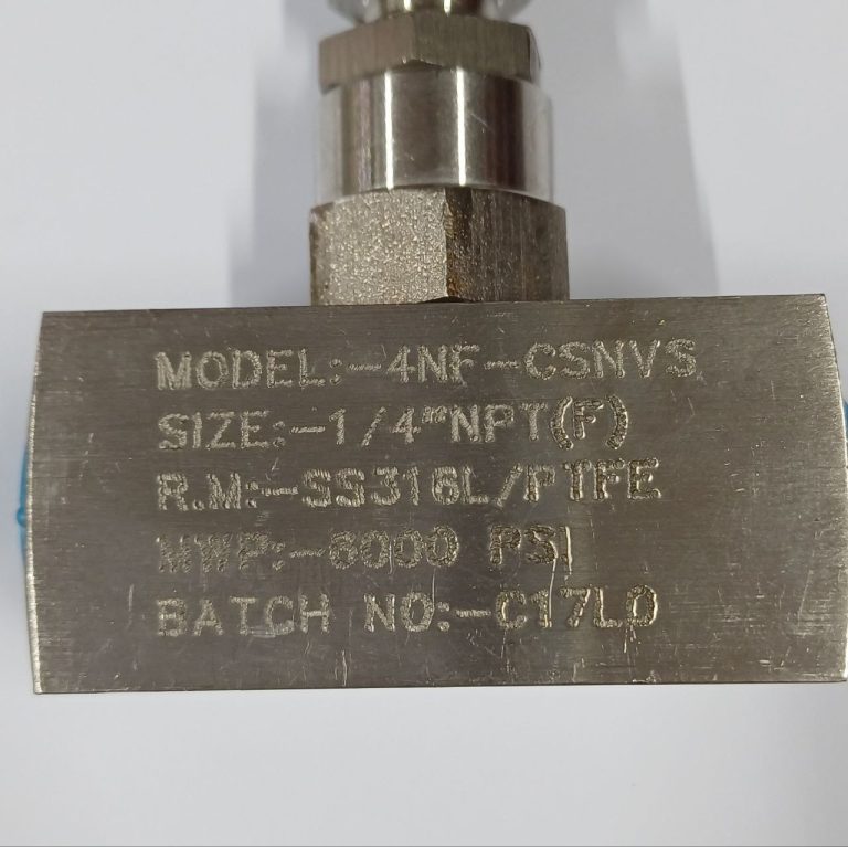 شیر سوزنی Comfit مدل 4NF-CSNVS استیل 316L با اتصال 1/4 اینچ NPT