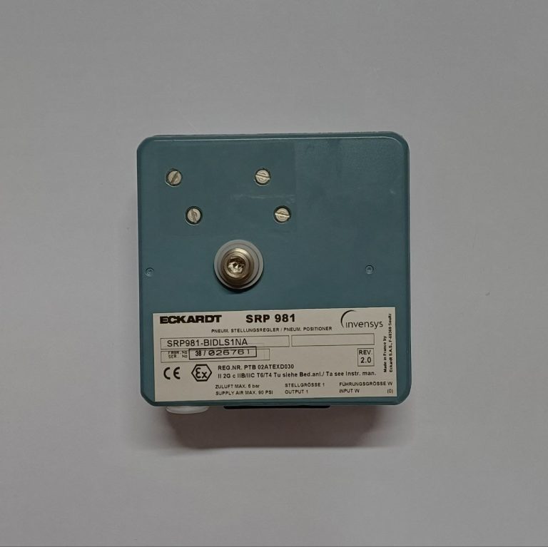 پوزیشنر پنوماتیکی Eckardt مدل SRP981 برای شیر کنترلی با سیگنال 3 تا 15 PSI