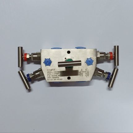 منیفولد 5 شیر ابزار دقیق کامفیت مدل C5VIM10-NM با بدنه SS316L