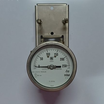 گیج اختلاف فشار نووافیما 250 میلی‌بار دیافراگم Hastelloy C276