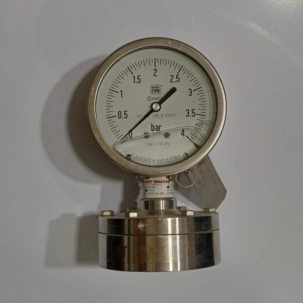 گیج دیافراگمی نوافیما Nuova Fima صفحه 10 سانت رنج 0 تا 4 بار
