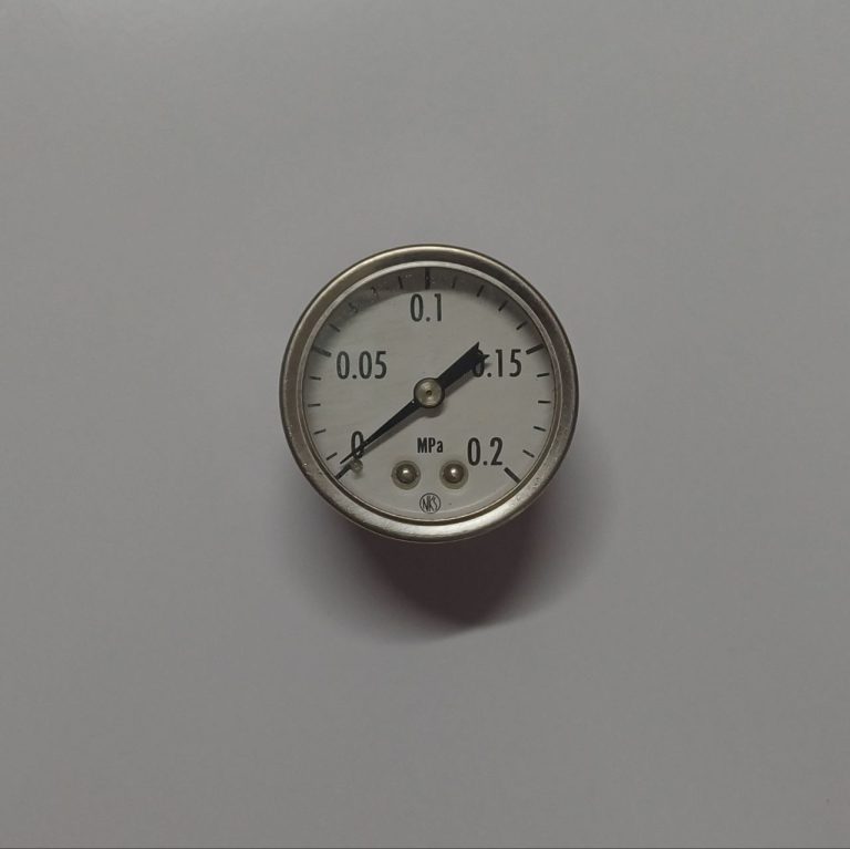 گیج فشار صفحه 40 میلیمتر با رنج 0 تا 2 بار