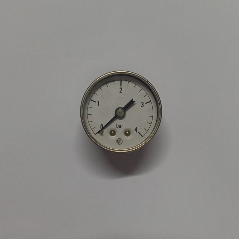 گیج فشار صفحه 40 میلیمتر با رنج 0 تا 4 بار