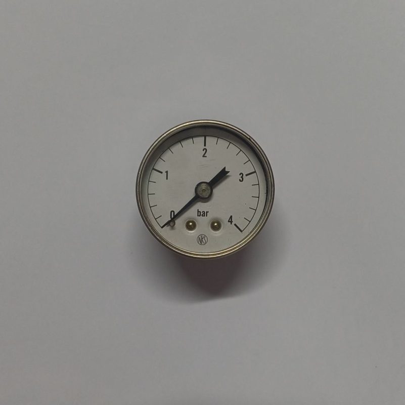 گیج فشار صفحه 40 میلیمتر با رنج 0 تا 4 بار