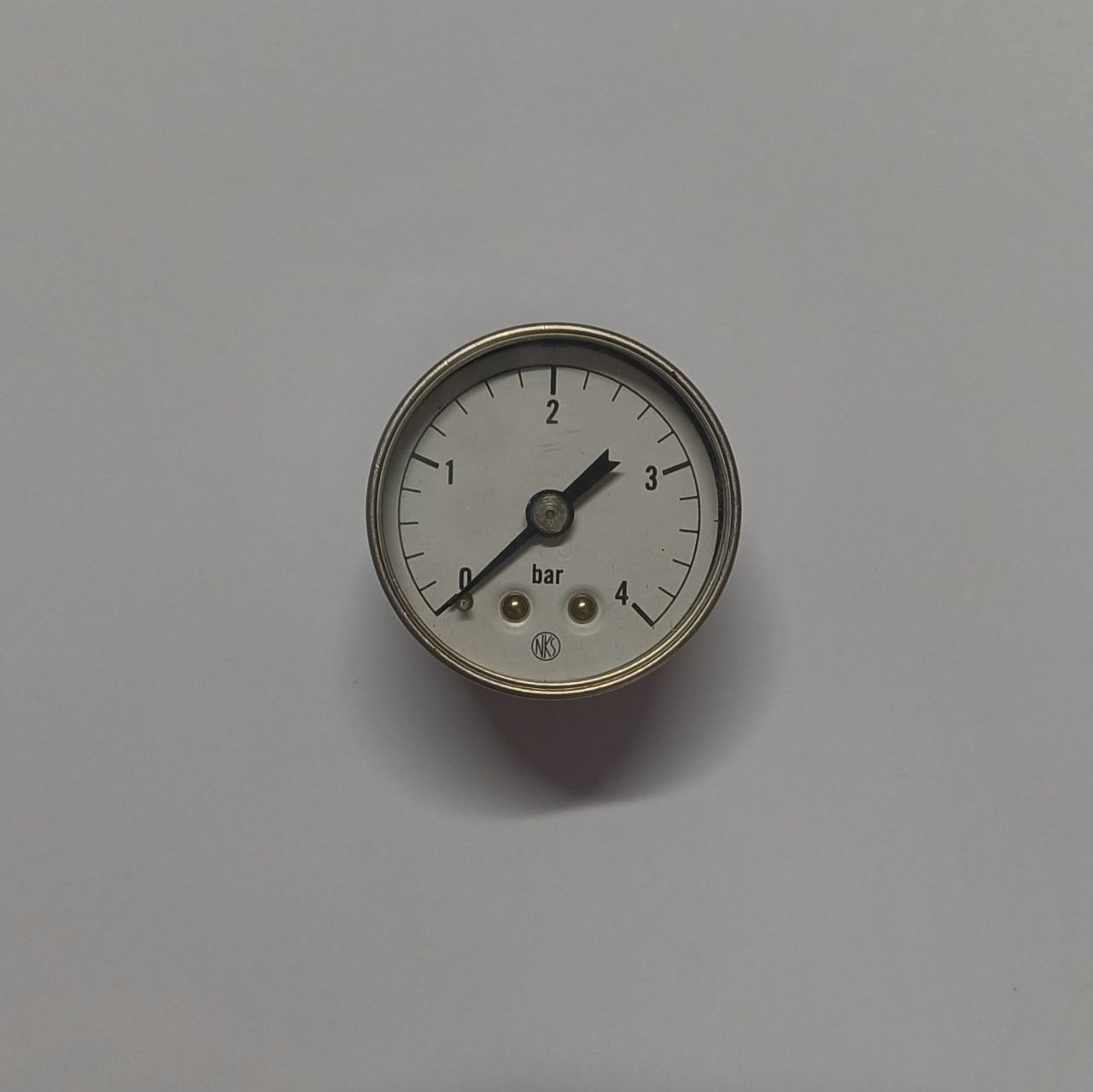 گیج صفحه 4 سانت 4 باری گیج فشار صفحه 40 میلیمتر با رنج 0 تا 4 بار